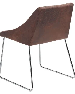 Cheap Beliani Tuoli Keinonahka Tummanruskea 2 Kpl Arcata