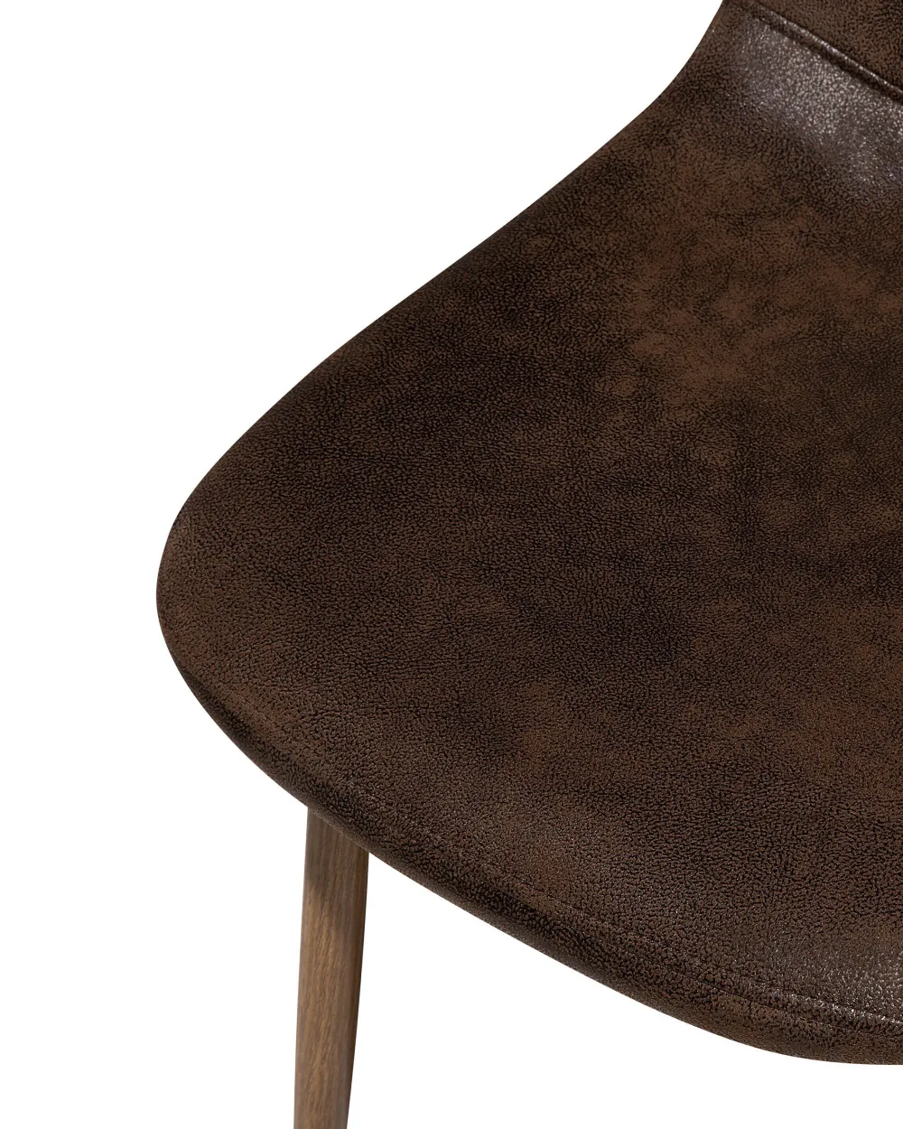 Discount Beliani Tuoli Keinonahka Tummanruskea 2 Kpl Bruce