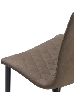 Hot Beliani Tuoli Keinonahka Vaaleanruskea 2 Kpl Montana