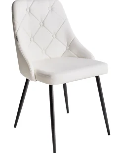 Tuolit<Beliani Tuoli Keinonahka Valkoinen 2 Kpl Valerie