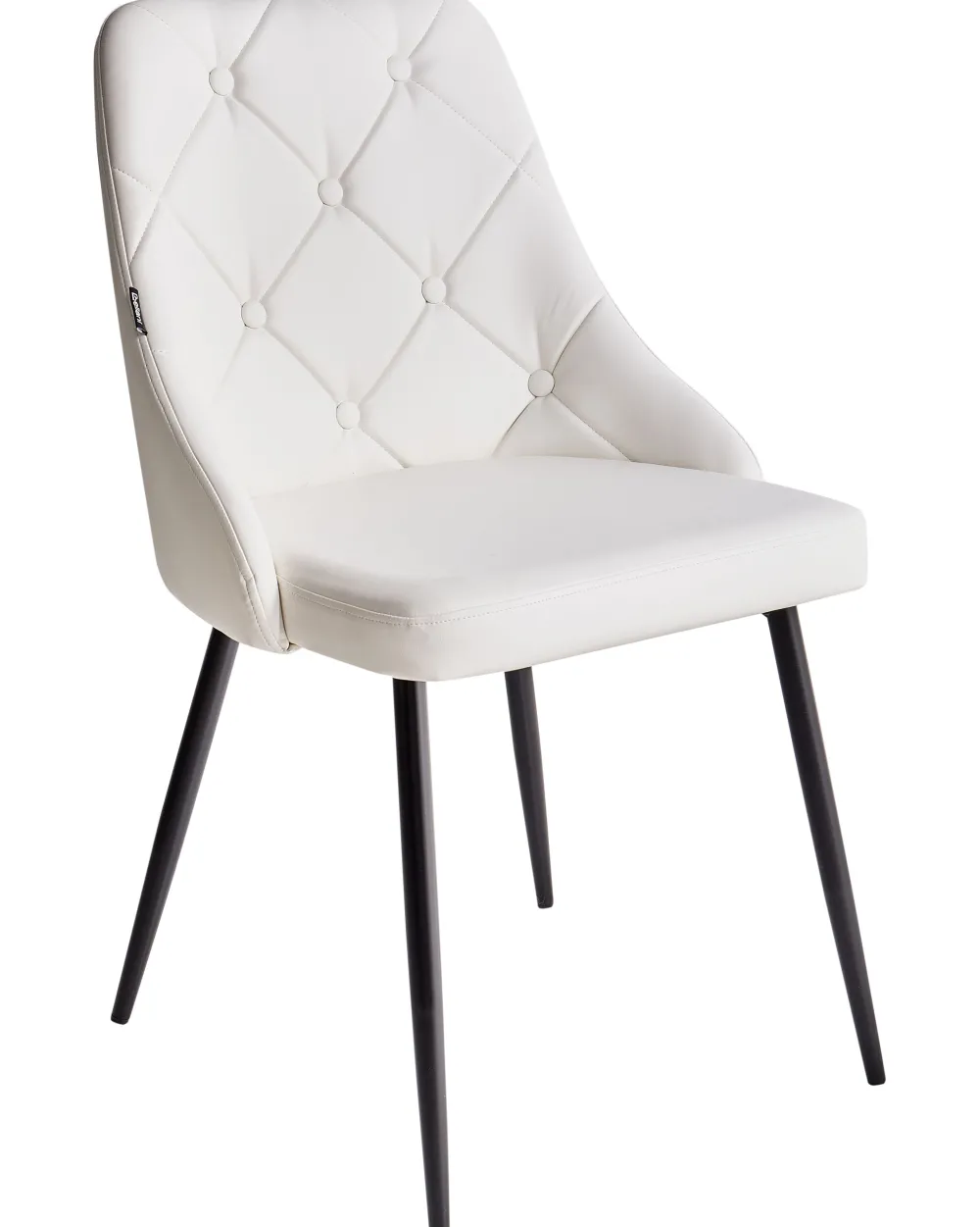 Tuolit<Beliani Tuoli Keinonahka Valkoinen 2 Kpl Valerie