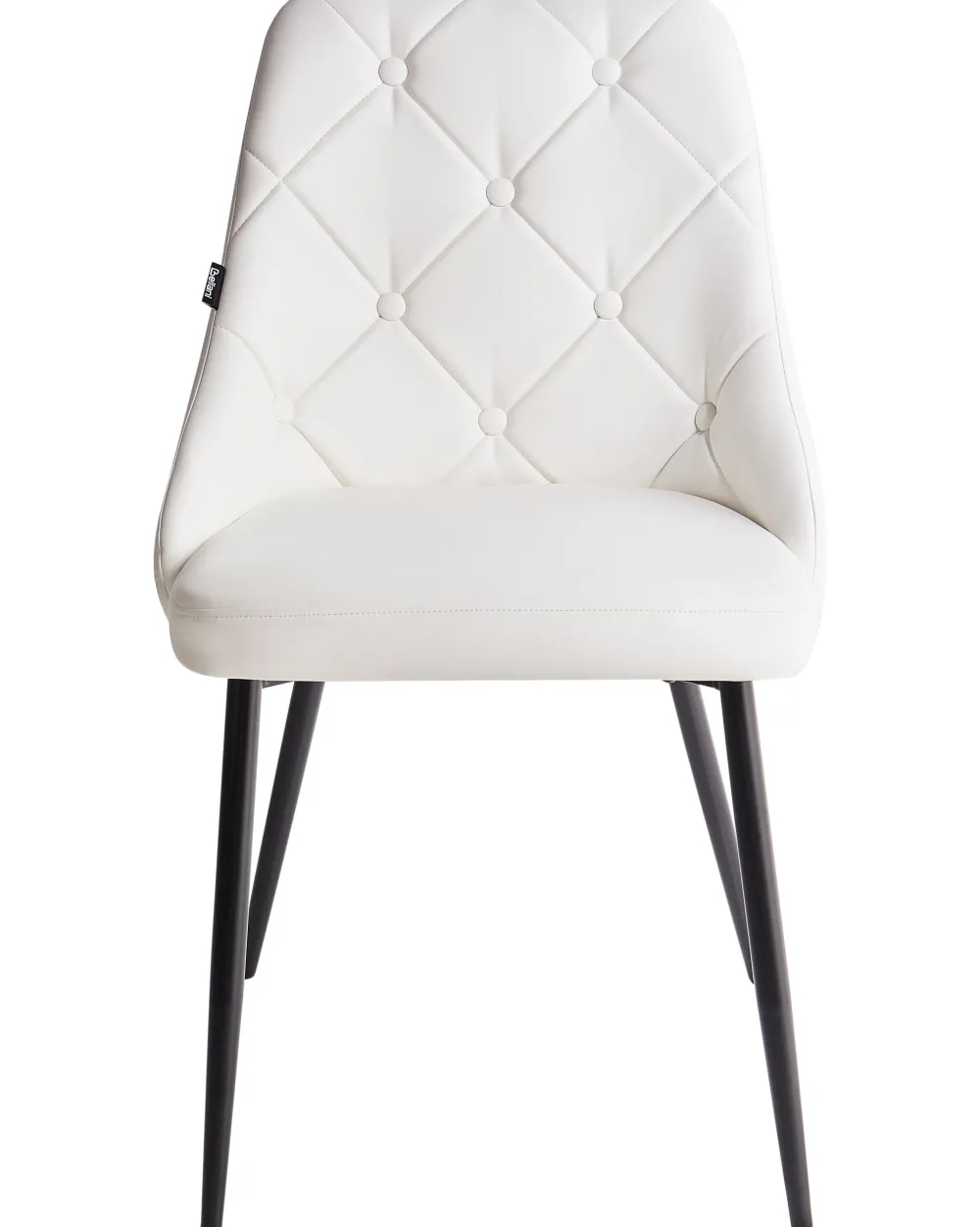 Tuolit<Beliani Tuoli Keinonahka Valkoinen 2 Kpl Valerie