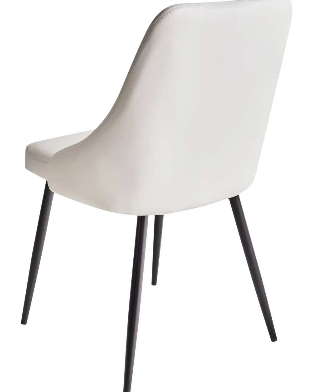 Tuolit<Beliani Tuoli Keinonahka Valkoinen 2 Kpl Valerie