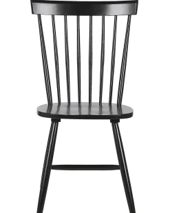 Shop Beliani Tuoli Kumipuu Musta 2 Kpl Burges