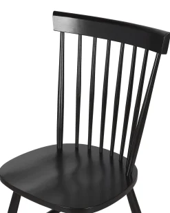 Shop Beliani Tuoli Kumipuu Musta 2 Kpl Burges