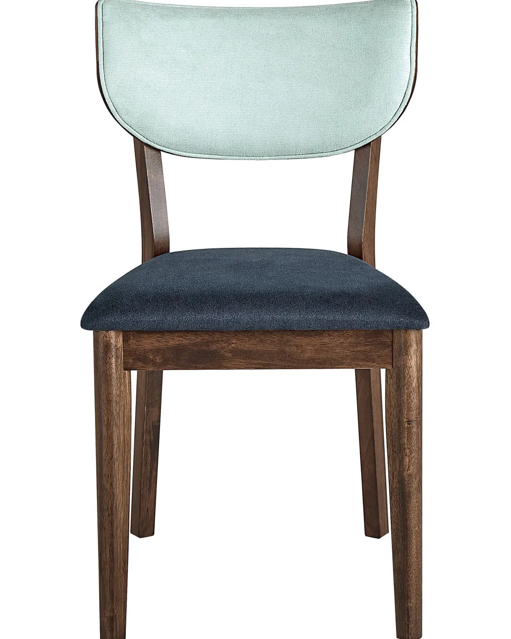 Tuolit<Beliani Tuoli Kumipuu Sininen/Tumma Puu 2 Kpl Moka