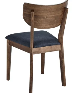 Tuolit<Beliani Tuoli Kumipuu Sininen/Tumma Puu 2 Kpl Moka