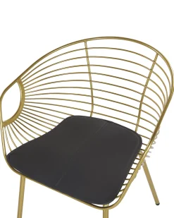 Shop Beliani Tuoli Metalli Kulta 2 Kpl Hoback