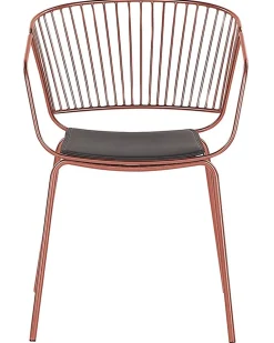 Best Beliani Tuoli Metalli Kupari 2 Kpl Rigby