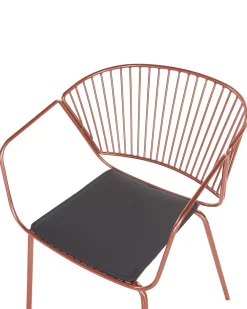 Best Beliani Tuoli Metalli Kupari 2 Kpl Rigby