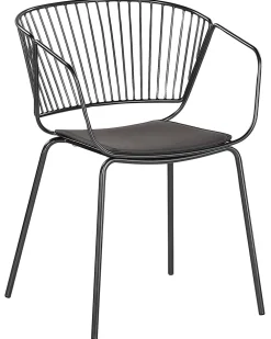 Tuolit<Beliani Tuoli Metalli Musta 2 Kpl Rigby