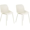 Cheap Beliani Tuoli Muovi Beige 2 Kpl Milaca