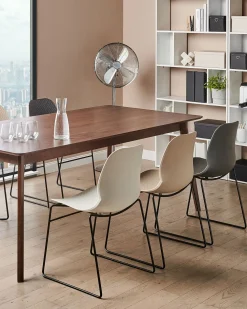 Tuolit<Beliani Tuoli Muovi Beige 4 Kpl Panora