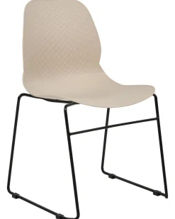 Tuolit<Beliani Tuoli Muovi Beige 4 Kpl Panora