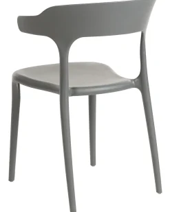 Tuolit<Beliani Tuoli Muovi Harmaa 8 Kpl Gubbio