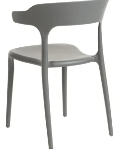 Tuolit<Beliani Tuoli Muovi Harmaa 4 Kpl Gubbio