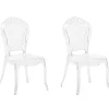Tuolit<Beliani Tuoli Muovi Kirkas 2 Kpl Vermont