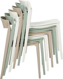 Tuolit<Beliani Tuoli Muovi Mintunvihrea 2 Kpl Somers