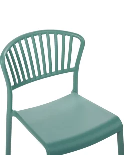 Sale Beliani Tuoli Muovi Mintunvihrea 4 Kpl Gela
