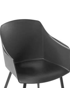 Tuolit<Beliani Tuoli Muovi Musta 2 Kpl Fonda
