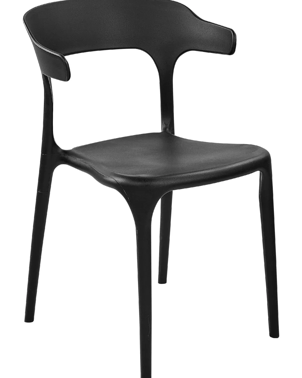 Flash Sale Beliani Tuoli Muovi Musta 8 Kpl Gubbio
