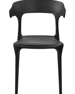 Flash Sale Beliani Tuoli Muovi Musta 8 Kpl Gubbio