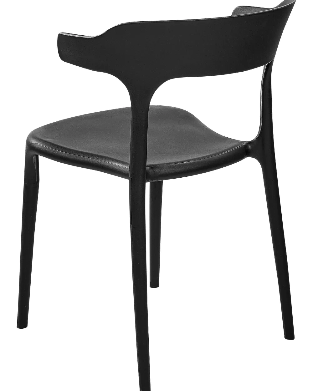 Flash Sale Beliani Tuoli Muovi Musta 8 Kpl Gubbio