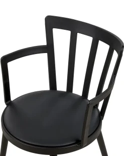 New Beliani Tuoli Muovi Musta 4 Kpl Morill