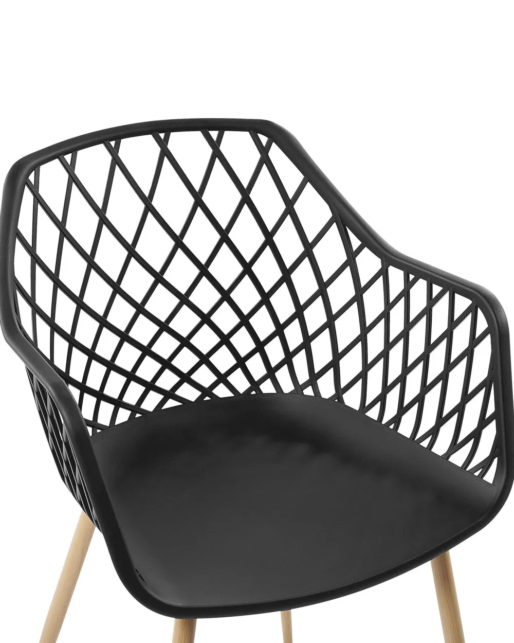 Hot Beliani Tuoli Muovi Musta 2 Kpl Nashua