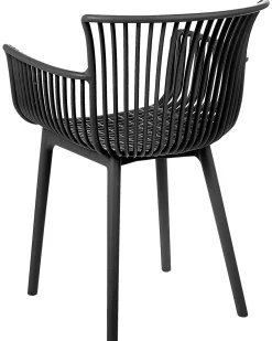 Tuolit<Beliani Tuoli Muovi Musta 4 Kpl Pesaro