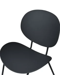 Tuolit<Beliani Tuoli Muovi Musta 2 Kpl Shonto