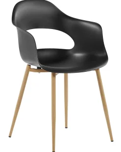 Cheap Beliani Tuoli Muovi Musta 2 Kpl Utica