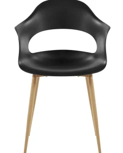 Cheap Beliani Tuoli Muovi Musta 2 Kpl Utica