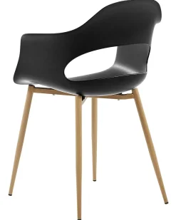 Cheap Beliani Tuoli Muovi Musta 2 Kpl Utica