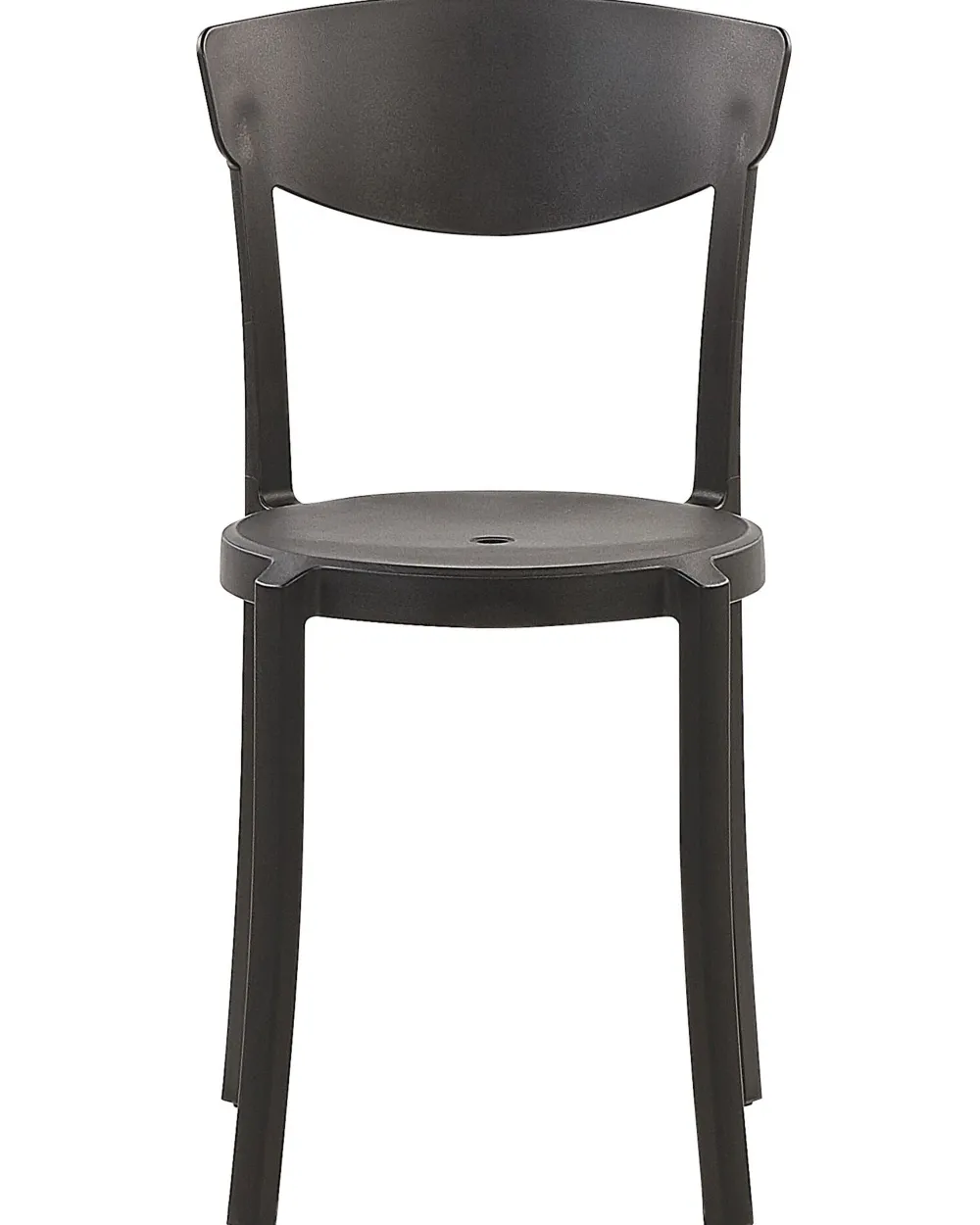 Tuolit<Beliani Tuoli Muovi Musta 4 Kpl Vieste