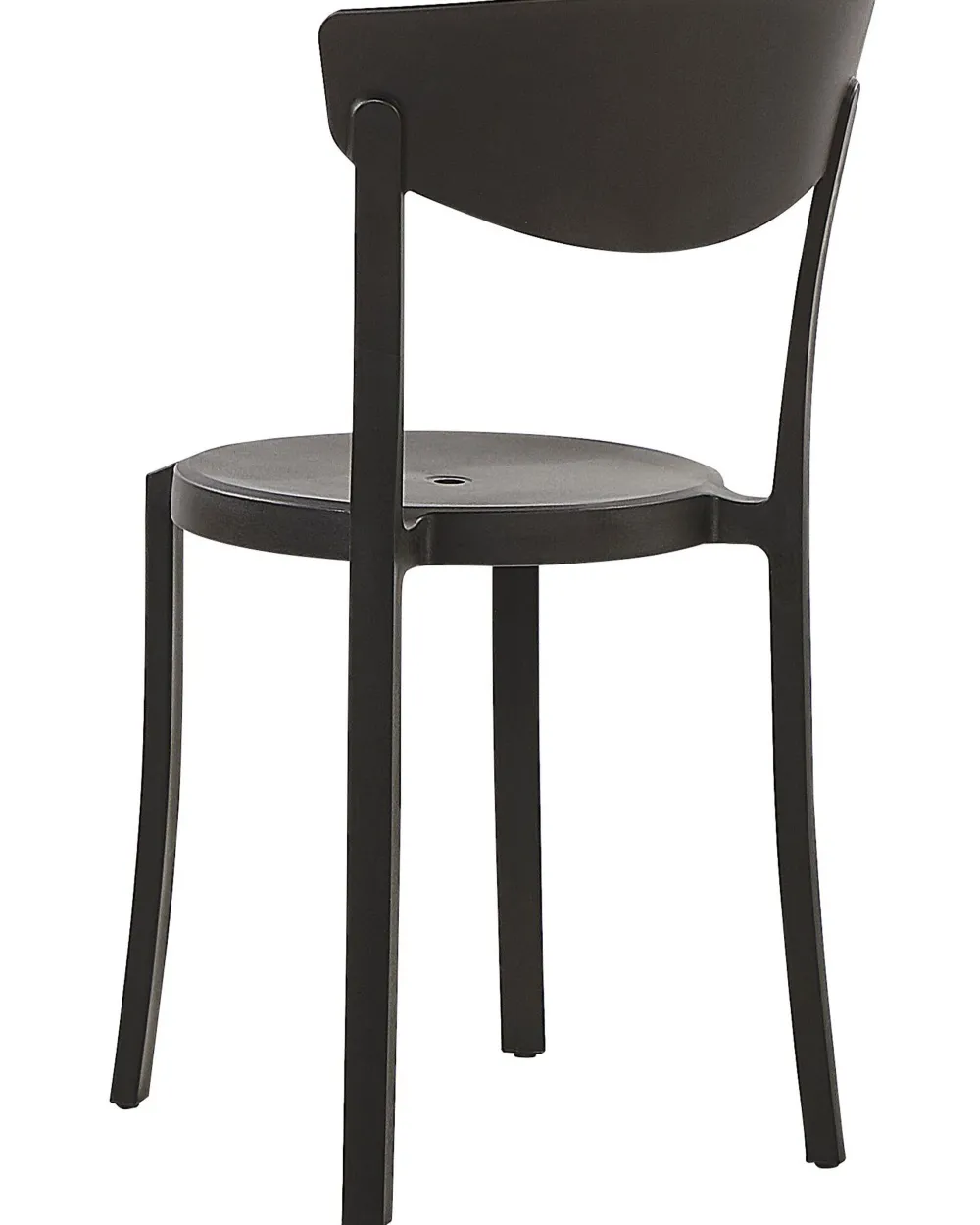 Tuolit<Beliani Tuoli Muovi Musta 4 Kpl Vieste