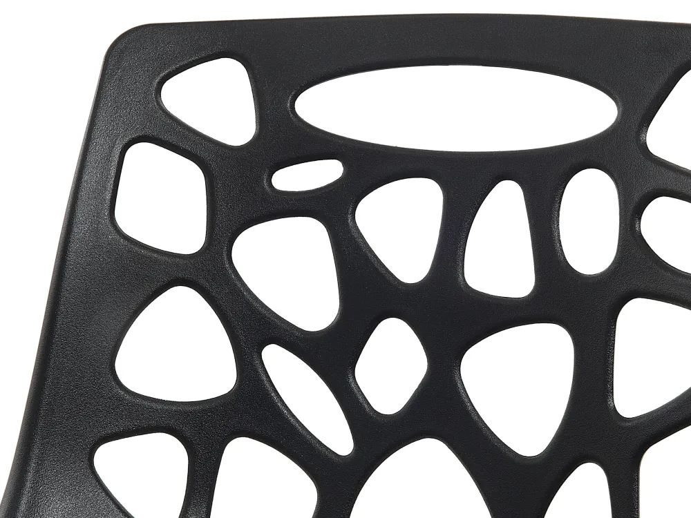 Store Beliani Tuoli Muovi Musta Morgan