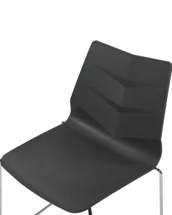 Tuolit<Beliani Tuoli Muovi Tummanharmaa 4 Kpl Hartley