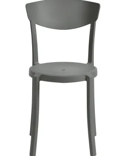 Tuolit<Beliani Tuoli Muovi Tummanharmaa 4 Kpl Vieste