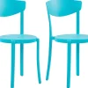 Ulkokalusteet<Beliani Tuoli Muovi Turkoosi 2 Kpl Vieste