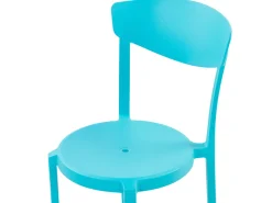 Tuolit<Beliani Tuoli Muovi Turkoosi 4 Kpl Vieste