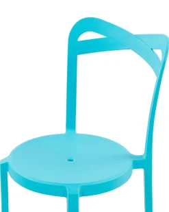 Flash Sale Beliani Tuoli Muovi Turkoosi 6 Kpl Camogli