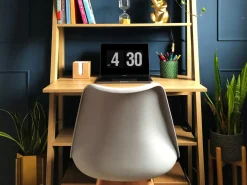 Tuolit<Beliani Tuoli Muovi Vaaleanharmaa 2 Kpl Dakota Ii