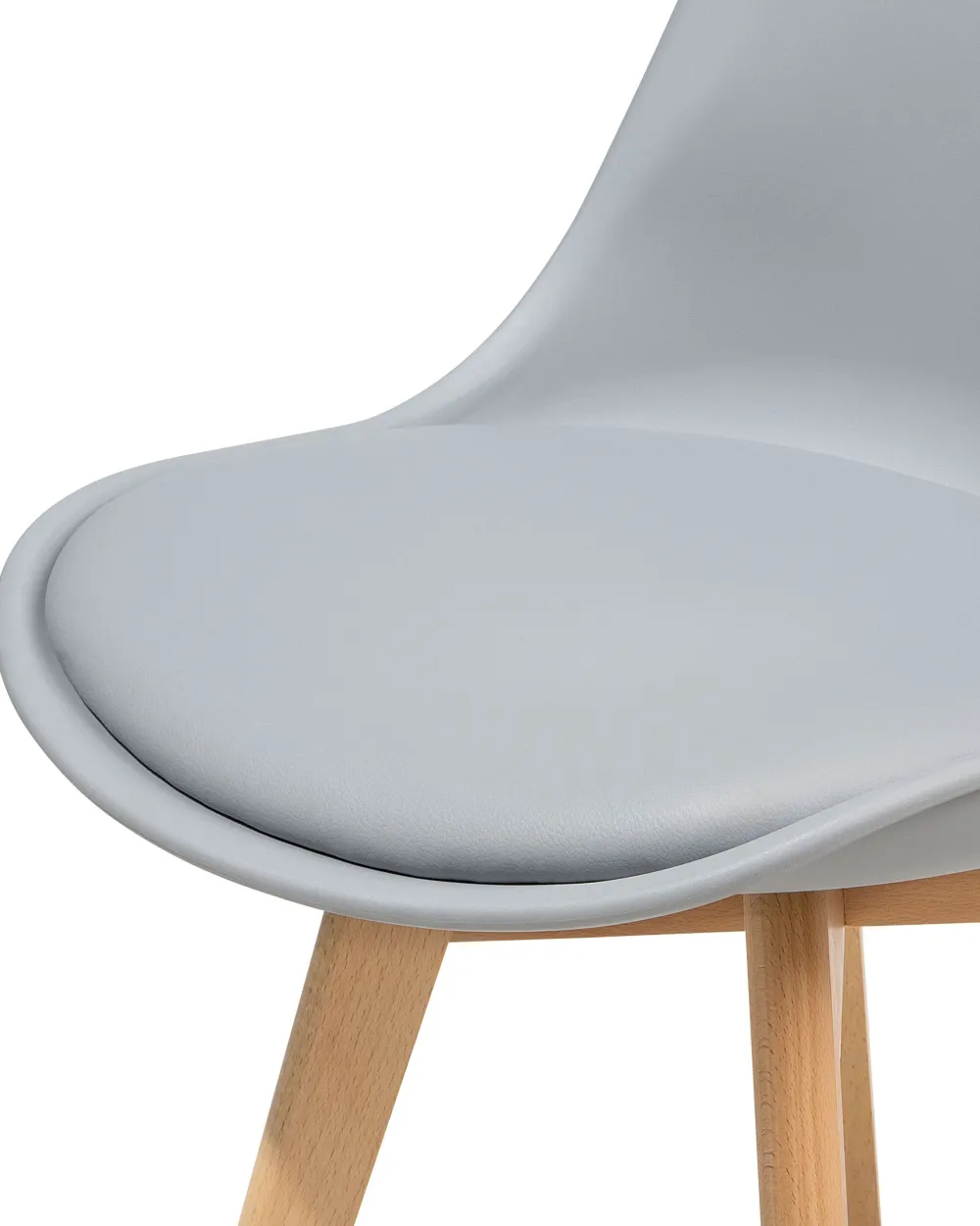 Tuolit<Beliani Tuoli Muovi Vaaleanharmaa 2 Kpl Dakota Ii