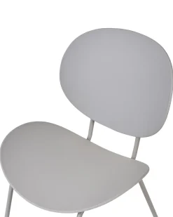 Outlet Beliani Tuoli Muovi Vaaleanharmaa 2 Kpl Shonto