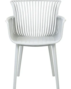 Tuolit<Beliani Tuoli Muovi Vaaleanharmaa 4 Kpl Pesaro