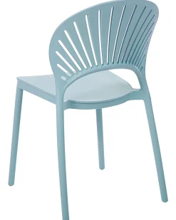 Tuolit<Beliani Tuoli Muovi Vaaleansininen 4 Kpl Ostia