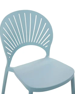 Tuolit<Beliani Tuoli Muovi Vaaleansininen 4 Kpl Ostia