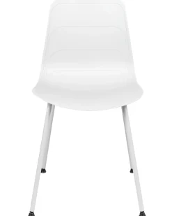 New Beliani Tuoli Muovi Valkoinen 2 Kpl Loomis