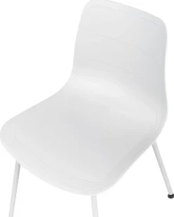 New Beliani Tuoli Muovi Valkoinen 2 Kpl Loomis